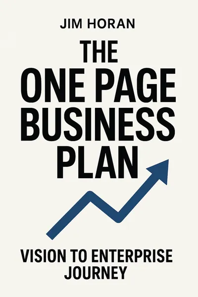Cover of 'The one page business plan'