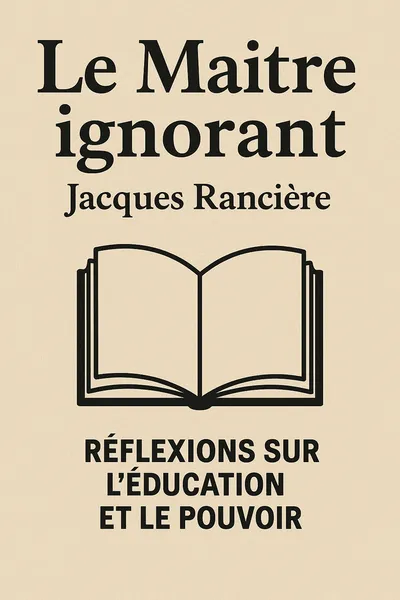 Couverture de 'Le maitre ignorant'