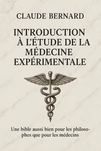 Couverture de 'Introduction a letude de la medecine experimentale'