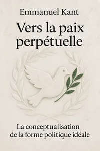 Couverture de 'Vers la paix perpetuelle'